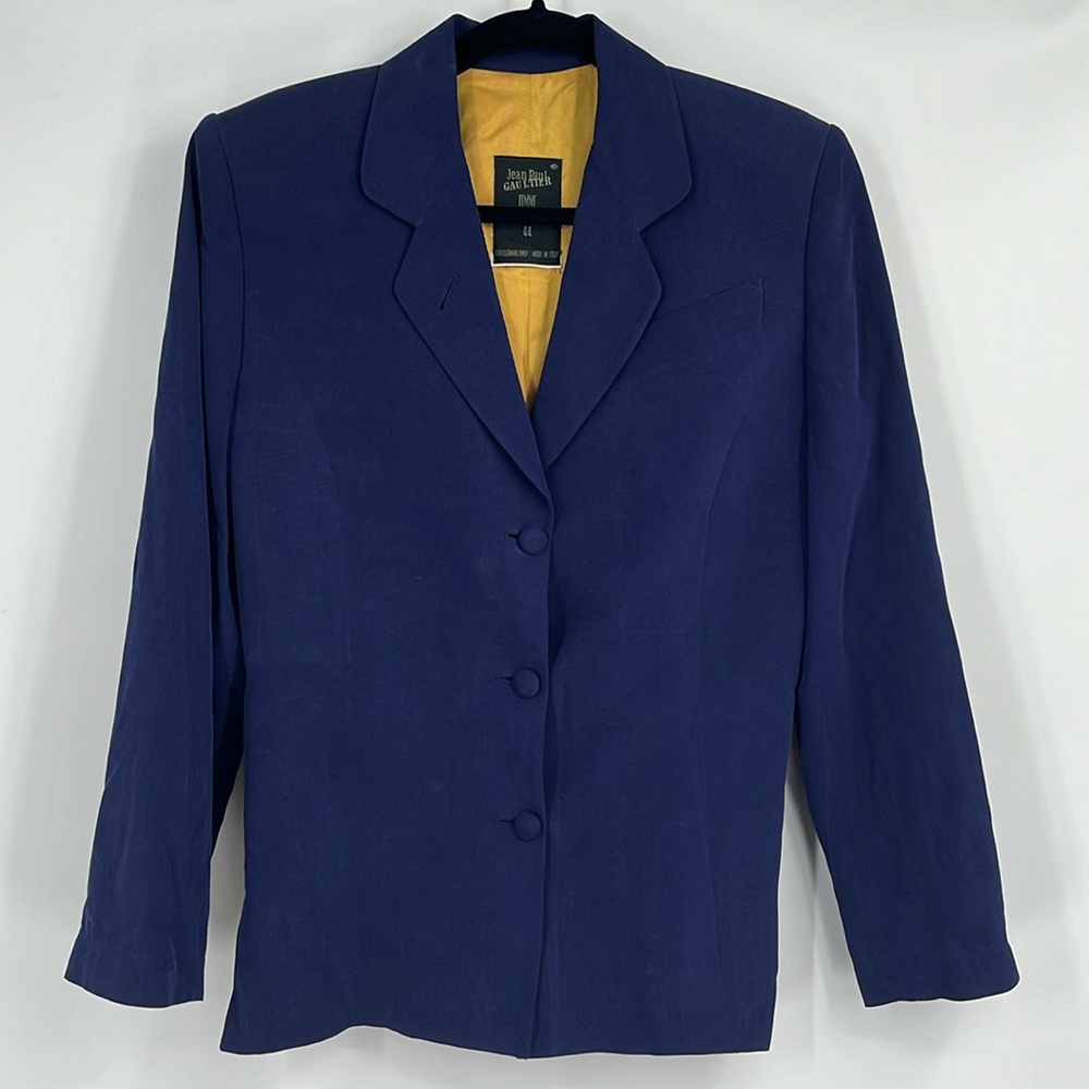 Vintage Jean Paul Gaultier Femme Royal Blue Jacket Size 44 EU